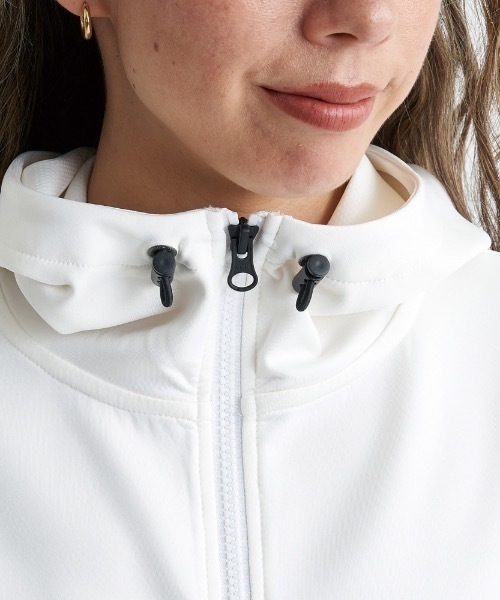 ROXY(ロキシー)の「MY WAY ZIP HOODIE/ロキシー速乾UVカット付きドルマンスリーブジップフーディ(スウェット・レディース・ホワイト/ブラック/グレー・LARGE/MEDIUM/SMALL)」の7枚目の写真