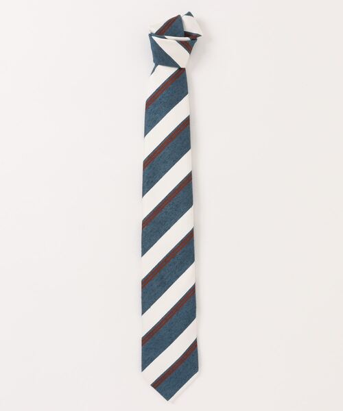 シルク100%】スーティスト 日本製 シルクストライプ柄 ネクタイ 8.0cm