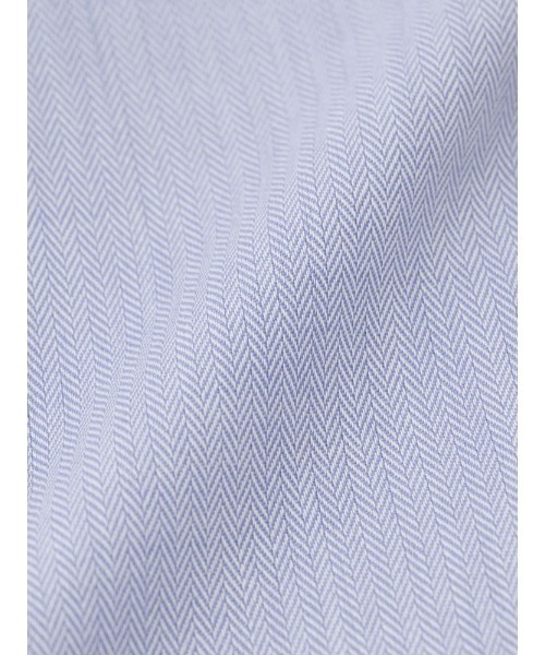 Perfect Suit FActory(パーフェクトスーツファクトリー)の「【形態安定】長袖ワイシャツ【クラシコ】クレリック サックス(ビジネスシャツ・メンズ・サックスブルー・首回り43cm-裄丈86cm/首回り39cm-裄丈82cm/首回り41cm-裄丈84cm/首回り37cm-裄丈80cm)」の2枚目の写真