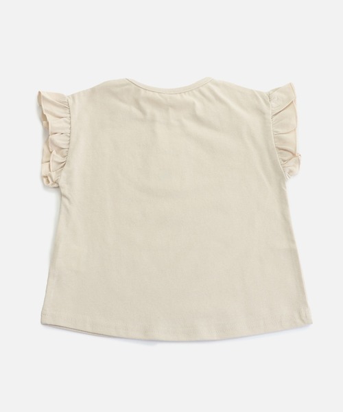 chil2（チルツー）の「コットン100％ 無地フリルTシャツ（Tシャツ/カットソー・キッズ・ミント/ラベンダー/ブラック/スモークピンク/クリーム/サックスブルー/ライトグリーン/オレンジ系/ホワイト/ネイビー・150cm/160cm/80ｃｍ/110cm/100cm/90cm/120cm/140cm/130cm）」の21枚目の写真