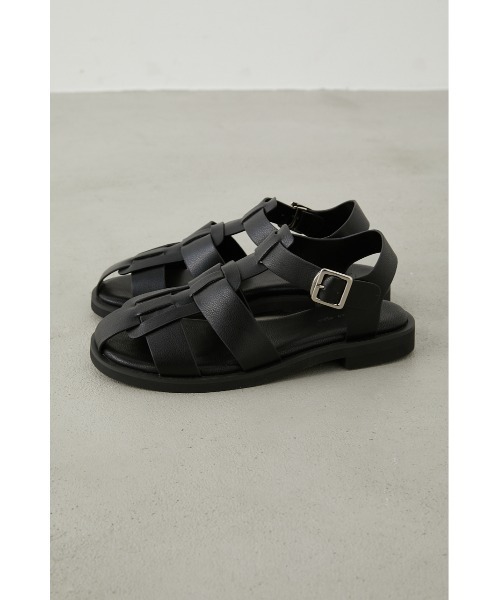 crie conforto（クリーコンフォルト）の「フラットグルカサンダル（サンダル・レディース・ホワイト/ブラック・SMALL/MEDIUM/LARGE/LL）」の11枚目の写真