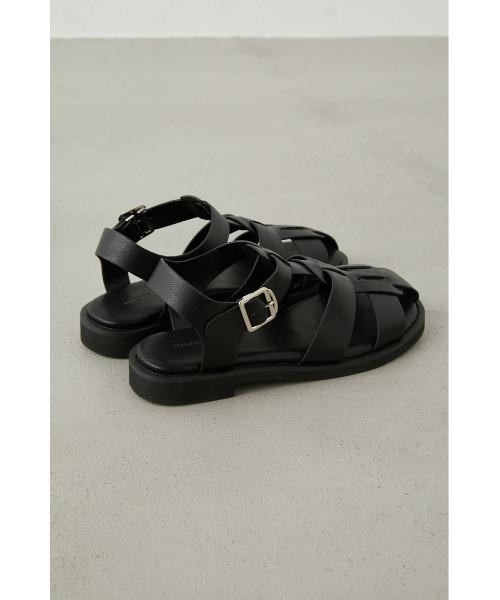 crie conforto（クリーコンフォルト）の「フラットグルカサンダル（サンダル・レディース・ホワイト/ブラック・SMALL/MEDIUM/LARGE/LL）」の12枚目の写真