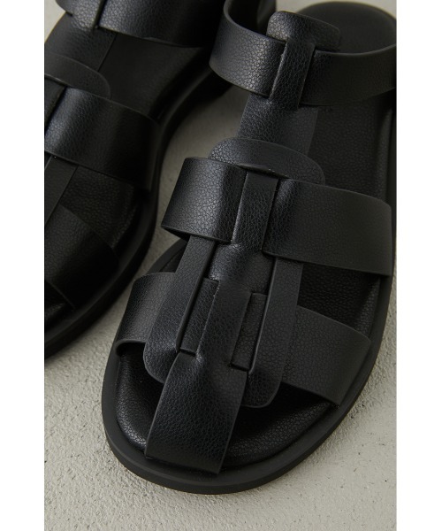 crie conforto（クリーコンフォルト）の「フラットグルカサンダル（サンダル・レディース・ホワイト/ブラック・SMALL/MEDIUM/LARGE/LL）」の13枚目の写真