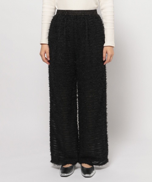 LOWRYS FARM（ローリーズファーム）の「カットジャガードパンツ 104040（その他パンツ・レディース・ホワイト/ブラック・FREE）」の7枚目の写真