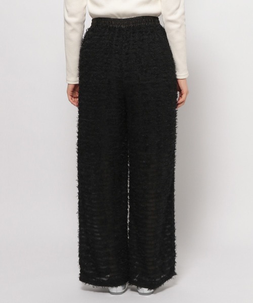 LOWRYS FARM（ローリーズファーム）の「カットジャガードパンツ 104040（その他パンツ・レディース・ホワイト/ブラック・FREE）」の5枚目の写真