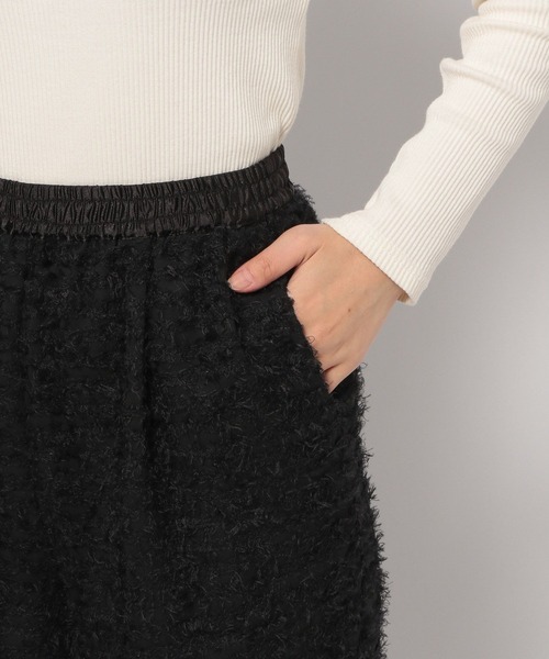 LOWRYS FARM（ローリーズファーム）の「カットジャガードパンツ 104040（その他パンツ・レディース・ホワイト/ブラック・FREE）」の3枚目の写真