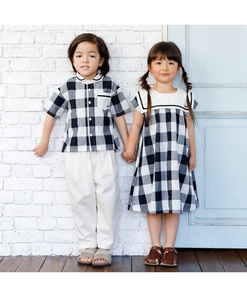 Seraph(セラフ)の「バレルパンツ(その他パンツ・キッズ・チャコール/インディゴブルー/キナリ・110/120/130/140/80/90/95/100)」の10枚目の写真