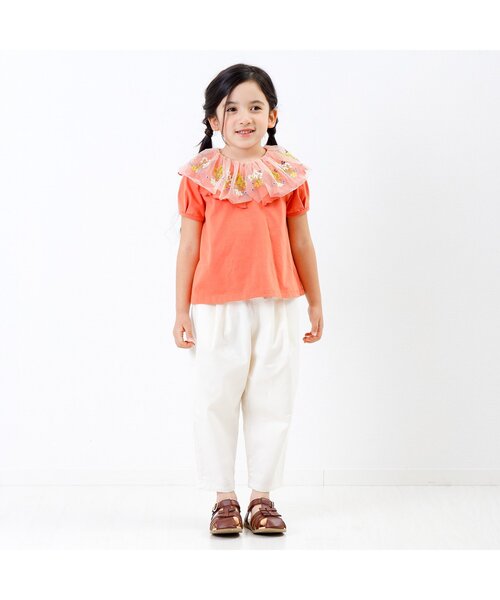 Seraph(セラフ)の「バレルパンツ(その他パンツ・キッズ・チャコール/インディゴブルー/キナリ・110/120/130/140/80/90/95/100)」の11枚目の写真