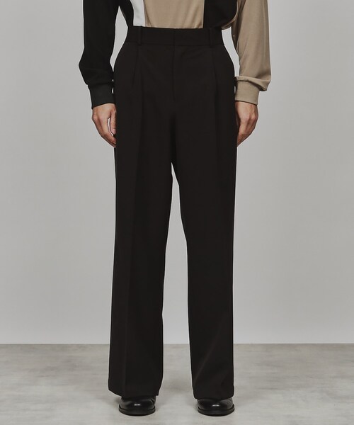 tk.TAKEO KIKUCHI（ティーケータケオキクチ）の「◆ワイドフレアパンツ（その他パンツ・メンズ・オフホワイト/ブラック・02/03）」の4枚目の写真