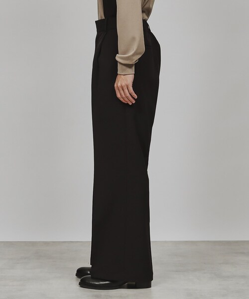 tk.TAKEO KIKUCHI（ティーケータケオキクチ）の「◆ワイドフレアパンツ（その他パンツ・メンズ・オフホワイト/ブラック・02/03）」の5枚目の写真