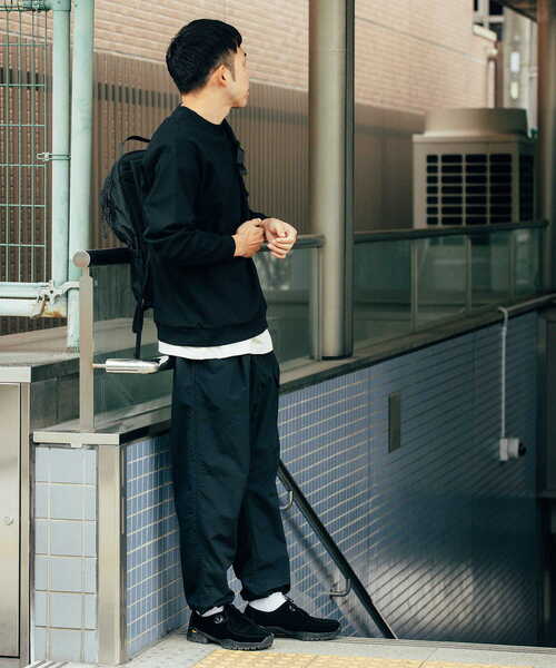 EKAL（エカル）の「『吸水速乾/UVカット』AIRFLEXワッフルロングスリーブTシャツ（Tシャツ/カットソー・メンズ・ブラック/ホワイト・LARGE/MEDIUM）」の7枚目の写真