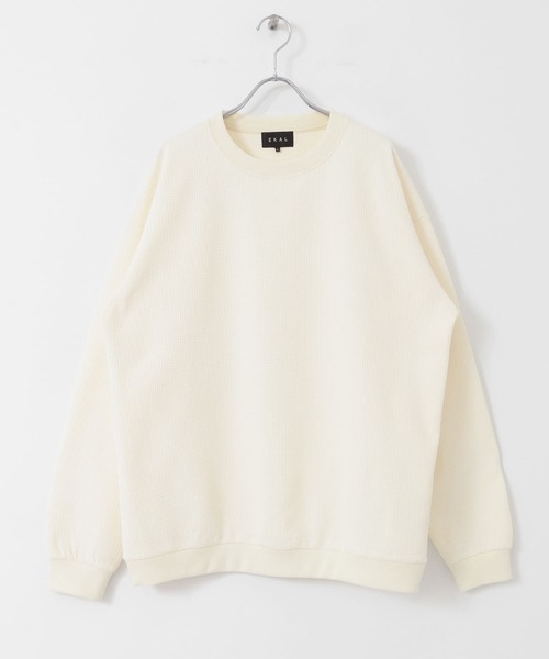 EKAL（エカル）の「『吸水速乾/UVカット』AIRFLEXワッフルロングスリーブTシャツ（Tシャツ/カットソー・メンズ・ブラック/ホワイト・LARGE/MEDIUM）」の17枚目の写真