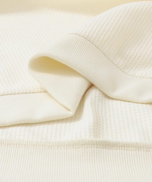 EKAL（エカル）の「『吸水速乾/UVカット』AIRFLEXワッフルロングスリーブTシャツ（Tシャツ/カットソー・メンズ・ブラック/ホワイト・LARGE/MEDIUM）」の19枚目の写真