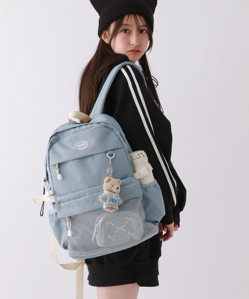 repipi armario（レピピ アルマリオ）の「BIGポケットバックパック（バックパック/リュック・キッズ・ブラック/グレー/ホワイト/アイボリー/グレー系その他2/ブルー・FREE）」の6枚目の写真