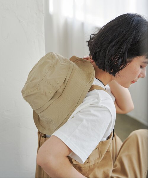 LBC（エルビーシー）の「ベンチレーションサファリハット（ハット・レディース・オリーブ/ブラック/ベージュ/ネイビー/グリーン/マスタード・FREE）」の17枚目の写真