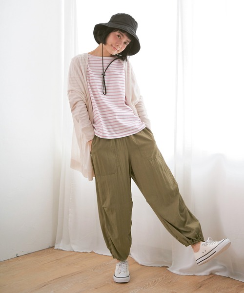 LBC（エルビーシー）の「ベンチレーションサファリハット（ハット・レディース・オリーブ/ブラック/ベージュ/ネイビー/グリーン/マスタード・FREE）」の11枚目の写真