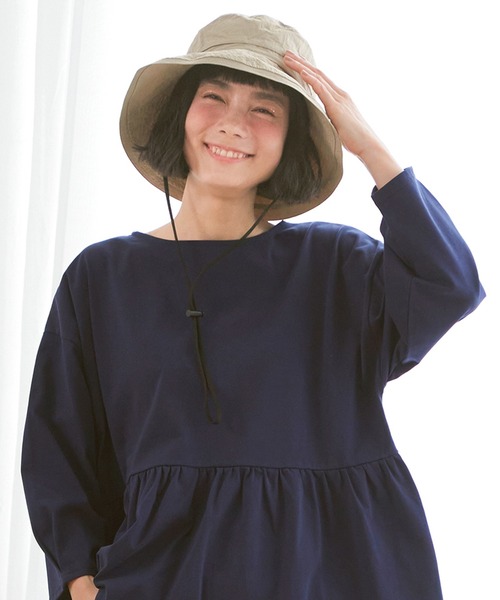 LBC（エルビーシー）の「ベンチレーションサファリハット（ハット・レディース・オリーブ/ブラック/ベージュ/ネイビー/グリーン/マスタード・FREE）」の8枚目の写真