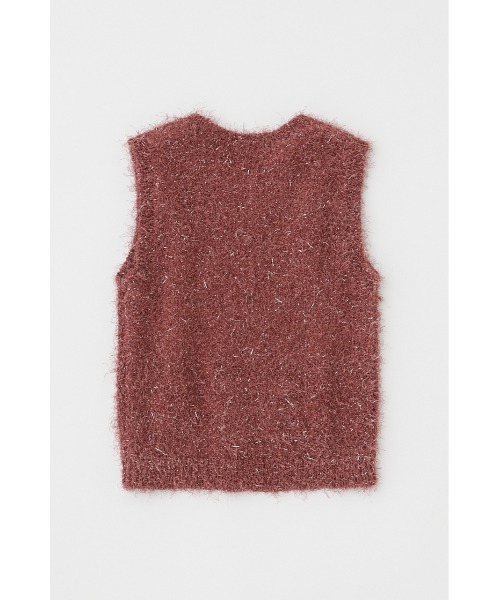 MOUSSY（マウジー）の「SHAGGY GLITTER KNIT トップス（タンクトップ・レディース・ブラウン/ライトグレー/ネイビー/キナリ・FREE）」の12枚目の写真