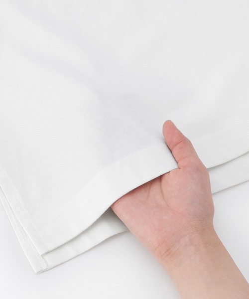 無印良品(ムジルシリョウヒン)の「婦人 涼感UVカットワイド半袖Tシャツ(Tシャツ/カットソー・レディース・イエロー/ホワイト/ライトグレー/ブラウン/ブルー・S/M/XL/L/XS)」の13枚目の写真