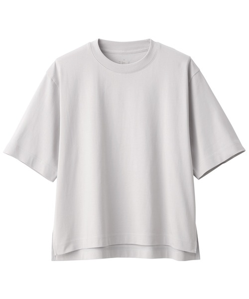 無印良品(ムジルシリョウヒン)の「婦人 涼感UVカットワイド半袖Tシャツ(Tシャツ/カットソー・レディース・イエロー/ホワイト/ライトグレー/ブラウン/ブルー・S/M/XL/L/XS)」の19枚目の写真