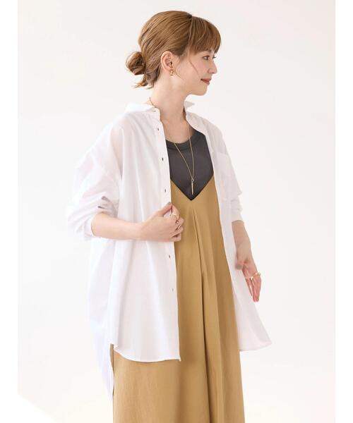 AMERICAN HOLIC(アメリカンホリック)の「UVカット加工バックタックシャツチュニック(シャツ/ブラウス・レディース・サックスブルー系3/グリーン系その他3/ピンク/オフホワイト/サックスブルー・M/L)」の18枚目の写真