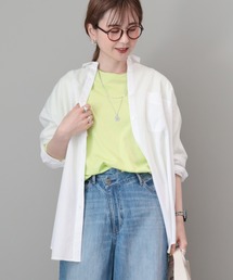 UVカット加工バックタックシャツチュニック