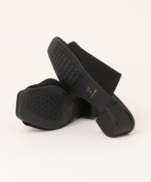 a.v.v（アーヴェヴェ）の「a.v.v / ストレッチ ニットミュール（サンダル・レディース・ベージュ/アイボリー/ブラック/ブラック系その他/シルバー・M/LL/L/S）」の7枚目の写真