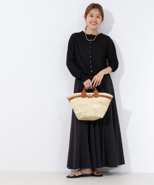 NOLLEY’S（ノーリーズ）の「ヴィンテージタフタマチ入りマキシスカート（スカート・レディース・ホワイト/ベージュ/ブラック・1/2）」の14枚目の写真