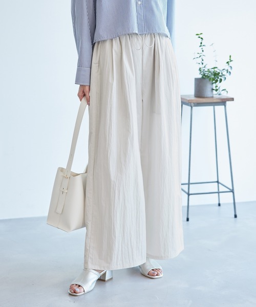 ROPE' PICNIC（ロペピクニック）の「ウエストドロストコードイージーパンツ（その他パンツ・レディース・チャコールグレー/ピンク/ベージュ系その他・38/36/T38）」の3枚目の写真