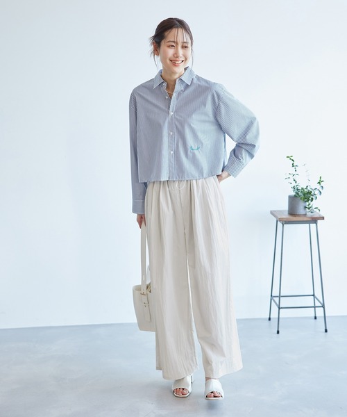 ROPE' PICNIC（ロペピクニック）の「ウエストドロストコードイージーパンツ（その他パンツ・レディース・チャコールグレー/ピンク/ベージュ系その他・38/36/T38）」の5枚目の写真