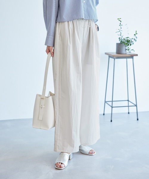 ROPE' PICNIC（ロペピクニック）の「ウエストドロストコードイージーパンツ（その他パンツ・レディース・チャコールグレー/ピンク/ベージュ系その他・38/36/T38）」の6枚目の写真