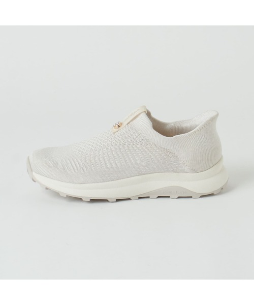 +diana（プラスダイアナ）の「【撥水加工】ニットスニーカー（スリッポン・レディース・ブラック/アイボリー・24.5cm/24.0cm/23.0cm/22.5cm/22.0cm/21.5cm/23.5cm/25.5cm/25.0cm）」の14枚目の写真