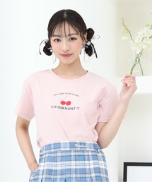 PINKHUNT（ピンクハント）の「PINKHUNT ピンクハント チェリー転写プリント Tシャツ 9334K（Tシャツ/カットソー・キッズ）」