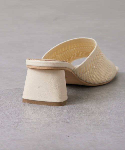 Chez toi（シェトワ）の「柄編みニットミュール（サンダル・レディース・ブラック/ブラウン/アイボリー・S/M/L）」の6枚目の写真