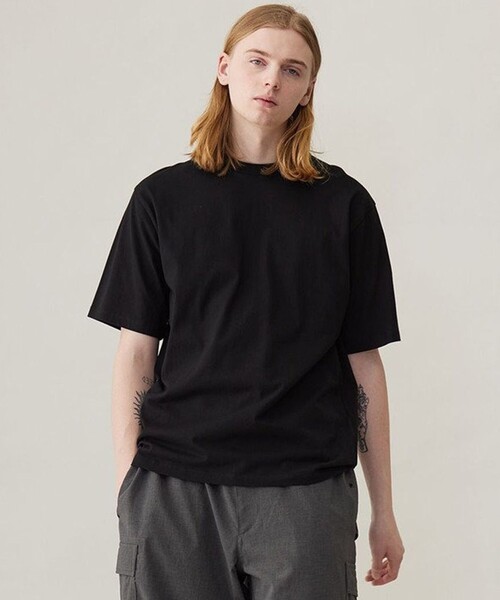 UNFILO(アンフィーロ)の「ベーシックTEE(Tシャツ/カットソー・メンズ・ブルー系/ブラック系/ネイビー系1/ダルブルー系1/パープル系/ホワイト系・SMALL/MEDIUM/LARGE/X-LARGE)」の1枚目の写真
