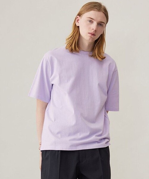 UNFILO(アンフィーロ)の「ベーシックTEE(Tシャツ/カットソー・メンズ・ブルー系/ブラック系/ネイビー系1/ダルブルー系1/パープル系/ホワイト系・SMALL/MEDIUM/LARGE/X-LARGE)」の6枚目の写真