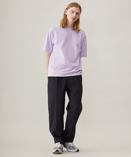 UNFILO(アンフィーロ)の「ベーシックTEE(Tシャツ/カットソー・メンズ・ブルー系/ブラック系/ネイビー系1/ダルブルー系1/パープル系/ホワイト系・SMALL/MEDIUM/LARGE/X-LARGE)」の20枚目の写真