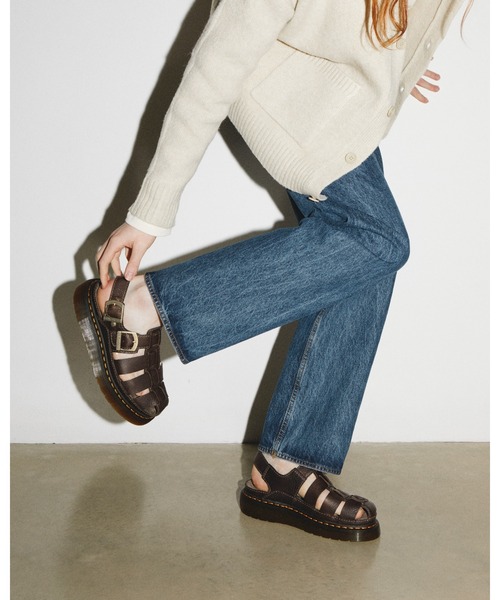 Dr. Martens（ドクターマーチン）の「Dr. Martens/ドクターマーチン WRENLIE フィッシャーマン サンダル 31524201（サンダル・レディース・ダークブラウン・UK3/UK4/UK5/UK6/UK7/UK8/UK9）」の2枚目の写真