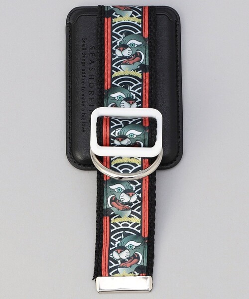 FREAK'S STORE(フリークスストア)の「SEASHORE INC./シーショアインク 限定展開 MAG Card Holder print / マグネット カードホルダー(スマホケース/カバー・メンズ・グリーン/オレンジ/ピンク/ネイビー/ブラック/チャコールグレー・フリ-)」の2枚目の写真