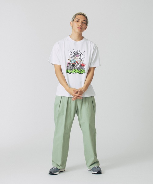 XLARGE（エクストララージ）の「2TUCK CHINO PANTS（チノパンツ・メンズ・ライトブルー/ブラック/ライトグリーン・36inch/34inch/32inch/30inch）」の10枚目の写真