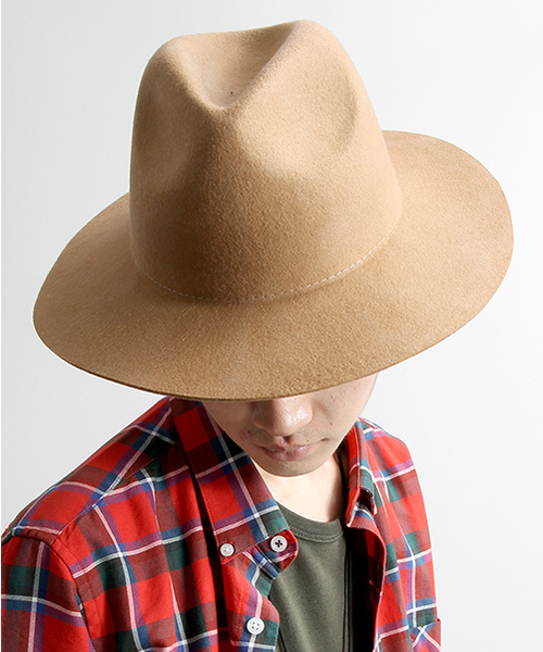 WEGO（ウィゴー）の「WEGO/ ワイドブリムハット（ハット・メンズ・ブラック/カーキ/キャメル/グレー・FREE）」の4枚目の写真