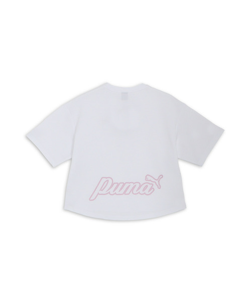 PUMA(プーマ)の「PUMA プーマ ウィメンズ サマーパック ベビーテリー 半袖 Tシャツ(Tシャツ/カットソー・レディース・ブラック/ピンク系その他/ホワイト・MEDIUM/LARGE/X-LARGE/SMALL)」の4枚目の写真