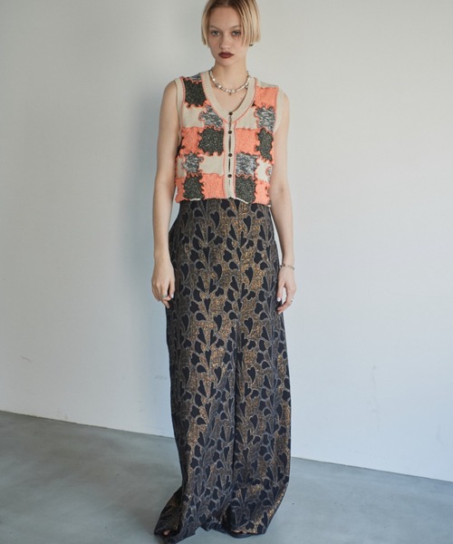 mag.by c（マグバイシー）の「(mag.by c)ブロッキングニットベスト（ベスト・レディース・オレンジ/ブルー・FREE）」の11枚目の写真