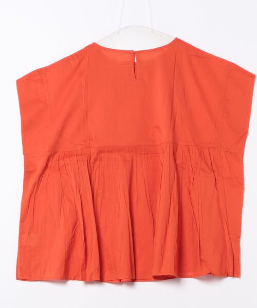 PICCIN(ピッチン)の「【WEB限定】ピンタックコットンボイルチュニック(シャツ/ブラウス・レディース・オレンジ/ブラック/オフホワイト/ブルー系その他/ブラック系その他・M)」の6枚目の写真