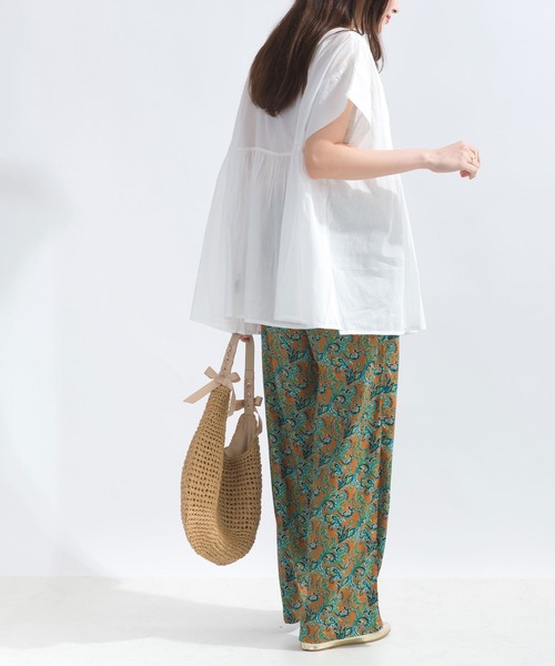 PICCIN(ピッチン)の「【WEB限定】ピンタックコットンボイルチュニック(シャツ/ブラウス・レディース・オレンジ/ブラック/オフホワイト/ブルー系その他/ブラック系その他・M)」の12枚目の写真