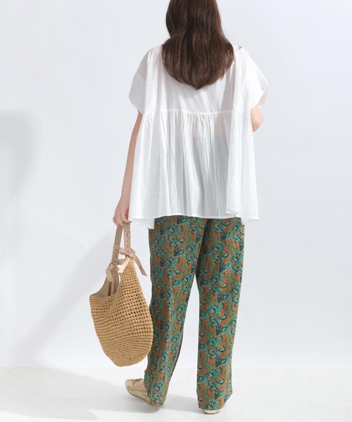 PICCIN(ピッチン)の「【WEB限定】ピンタックコットンボイルチュニック(シャツ/ブラウス・レディース・オレンジ/ブラック/オフホワイト/ブルー系その他/ブラック系その他・M)」の13枚目の写真