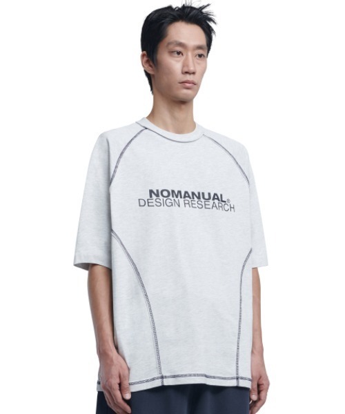 Tシャツ・カットソー NOMANUAL S.C.L T-SHIRT 4HA003 A'GEM/9 × .kom 『NOMANUAL/ノーマニュアル』 S.C.L T-SHIRT