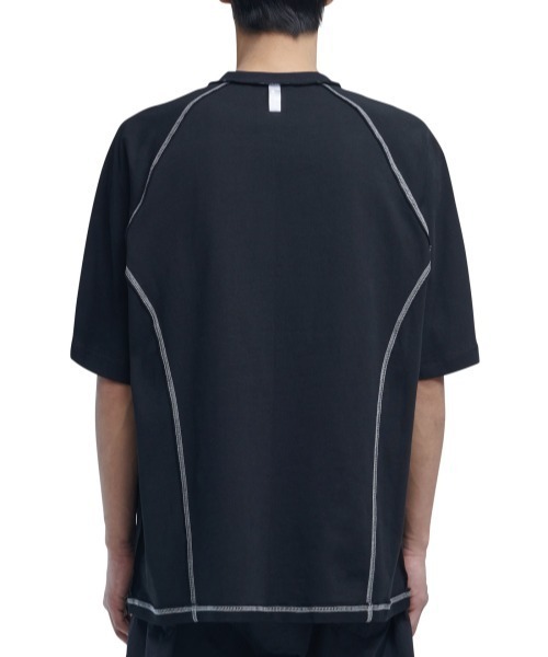 .KOM(ドットコム)の「A'GEM/9 × .kom 『NOMANUAL/ノーマニュアル』 S.C.L T-SHIRT/S.C.L Tシャツ(Tシャツ/カットソー・メンズ・ブラック/ライトグレー・L)」の10枚目の写真