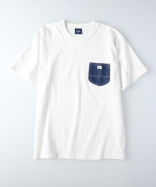 Lee(リー)の「Lee(リー)デニムポケットTシャツ(Tシャツ/カットソー・メンズ・ブラック/ホワイト・XL/M/L)」の6枚目の写真