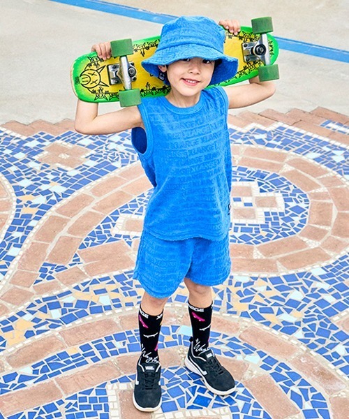 XLARGE KIDS(エクストララージキッズ)の「パイルジャガードハット(ハット・キッズ・ブラウン/ブルー/ブラック・M(48-52cm)/L(52-56cm))」の21枚目の写真